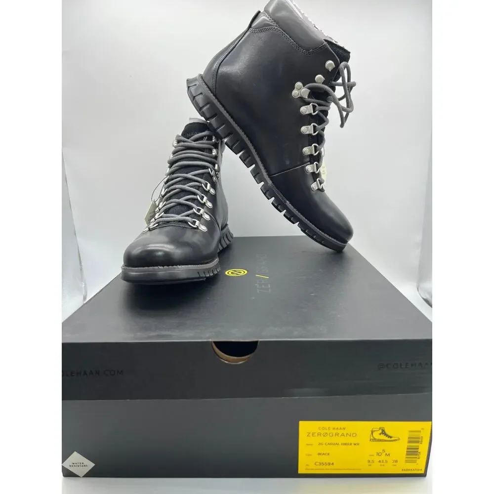 Cole Haan Zerogrand Causal Waterproof Leather Boots C35594 Men's 10.5M